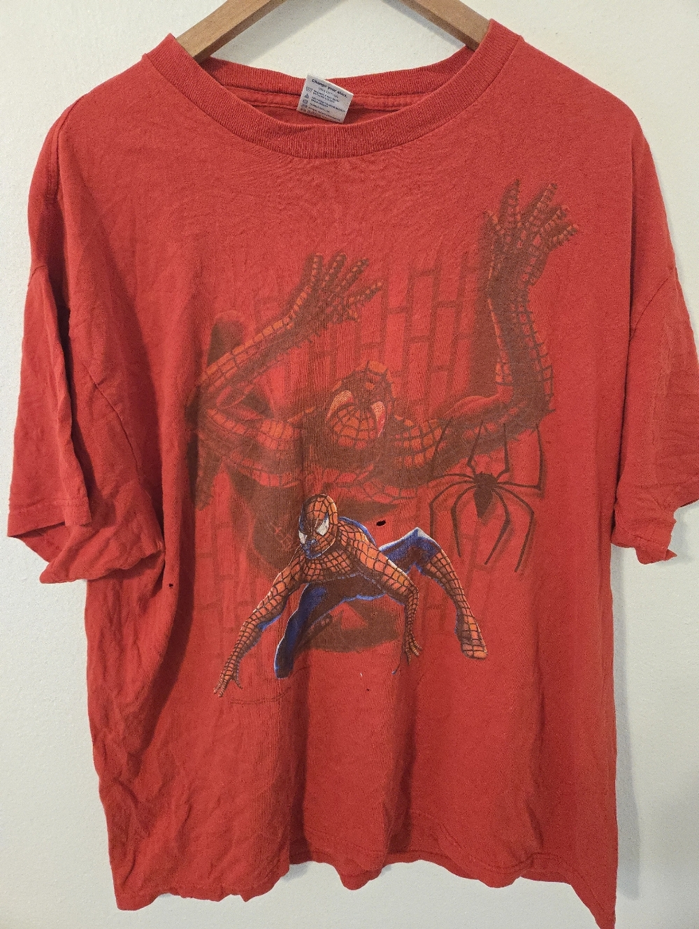 Vintage 2002 Spiderman The Movie Promo XL T Shirt USA Mens XL Delta